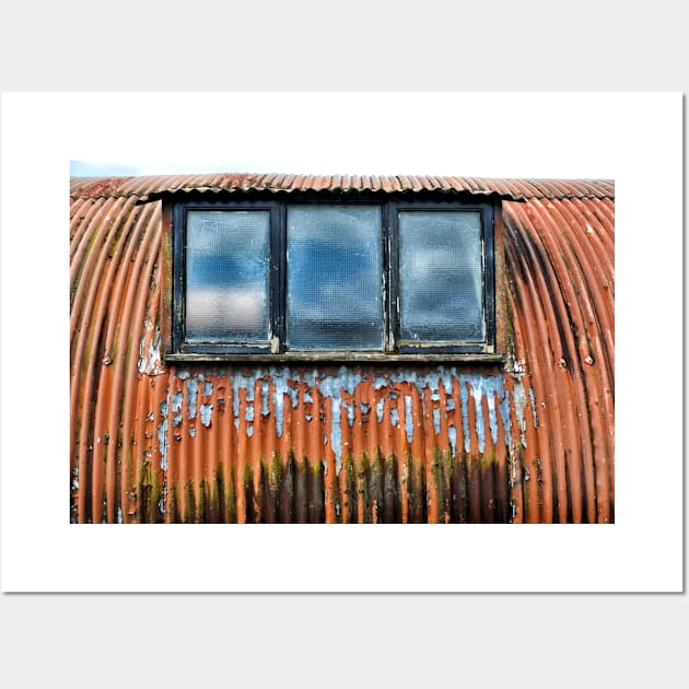 Nissen Hut in Cultybraggan Camp, a prisoner of war (PoW) camp during World War II. Wall Art by richflintphoto